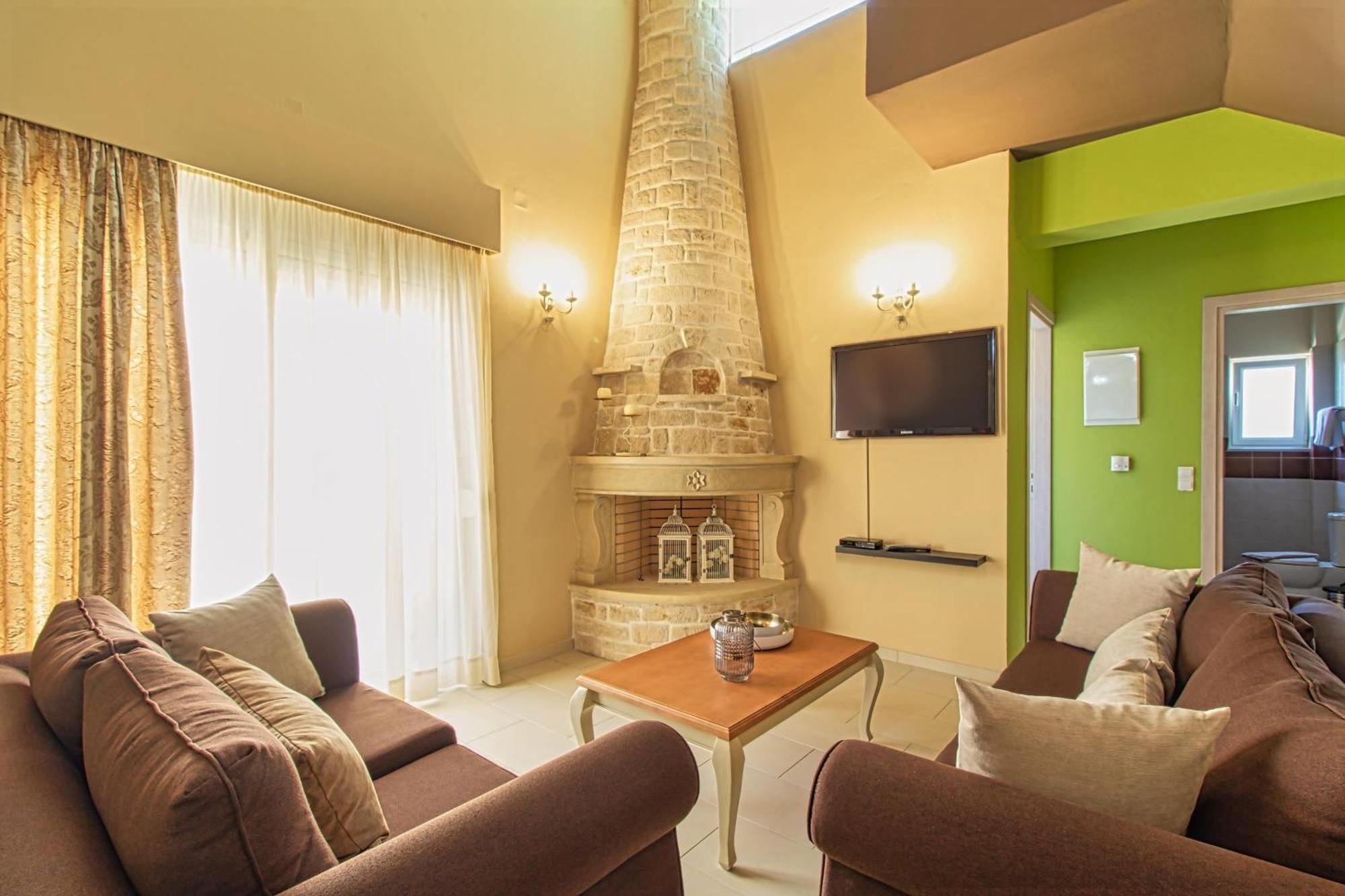 Theo Villas With Sea View Marathokefala Room photo