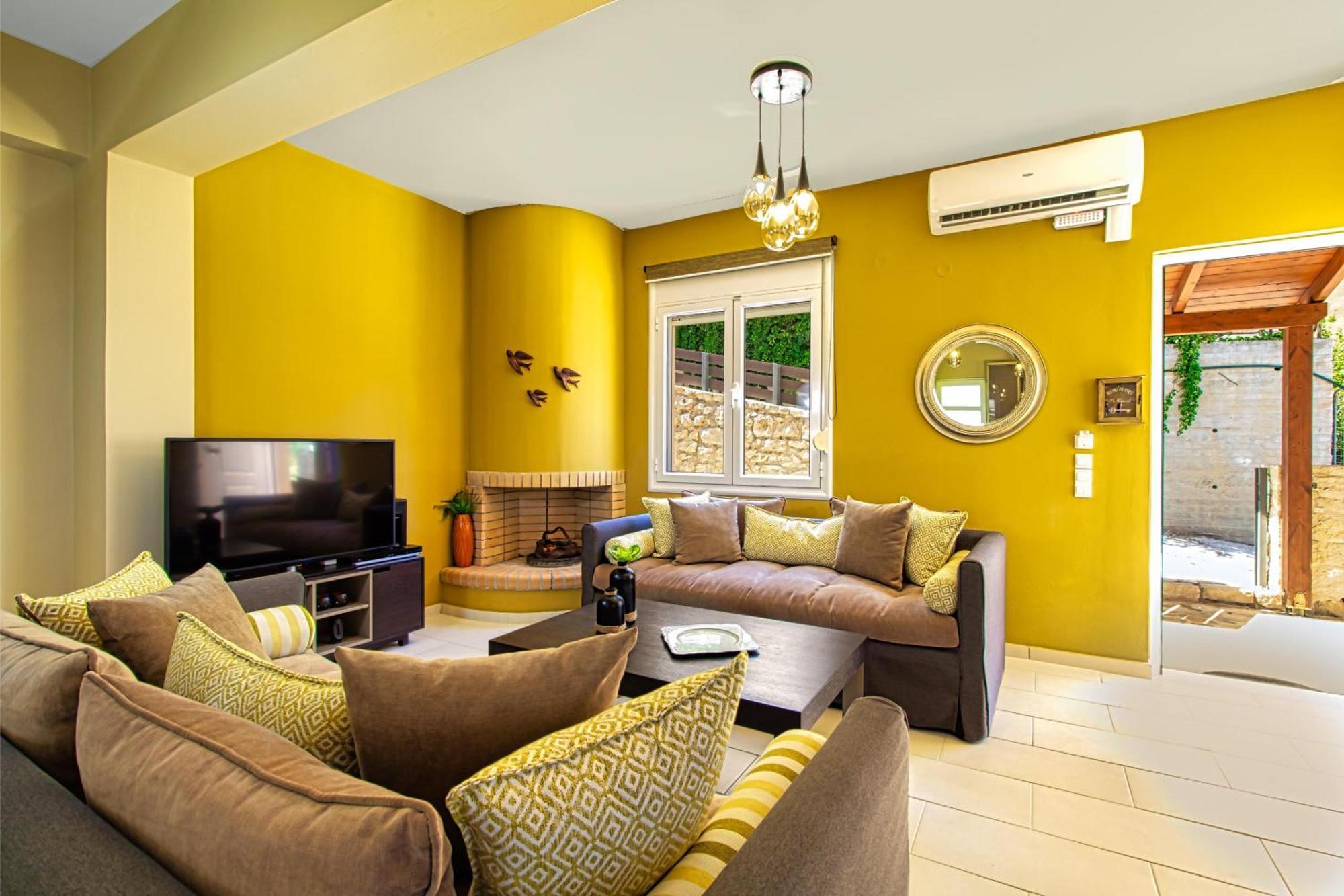 Theo Villas With Sea View Marathokefala Room photo