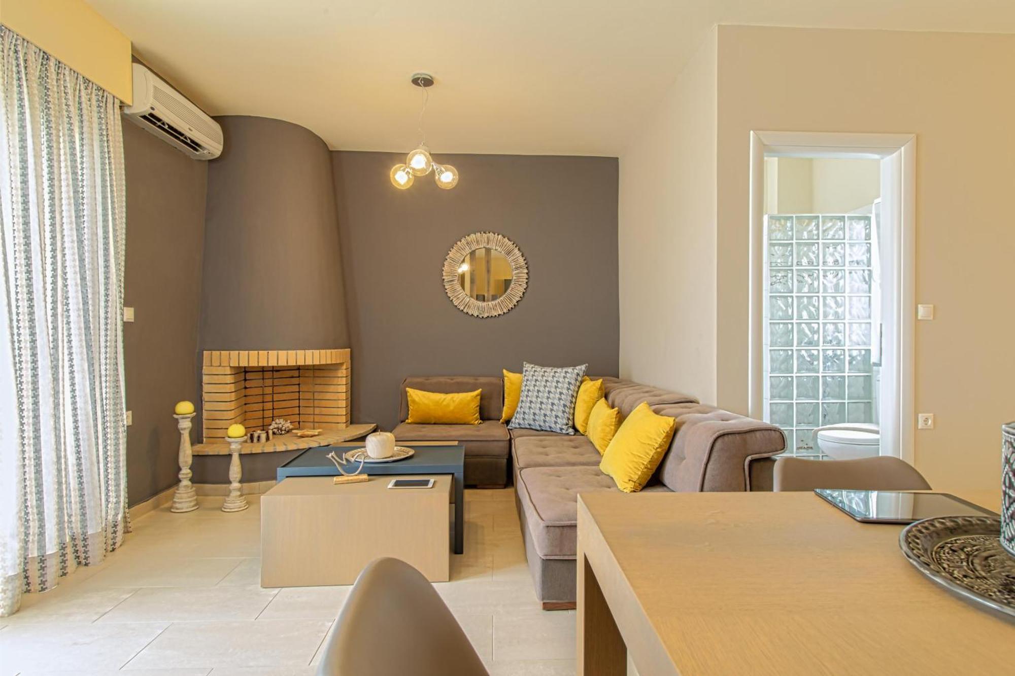 Theo Villas With Sea View Marathokefala Room photo
